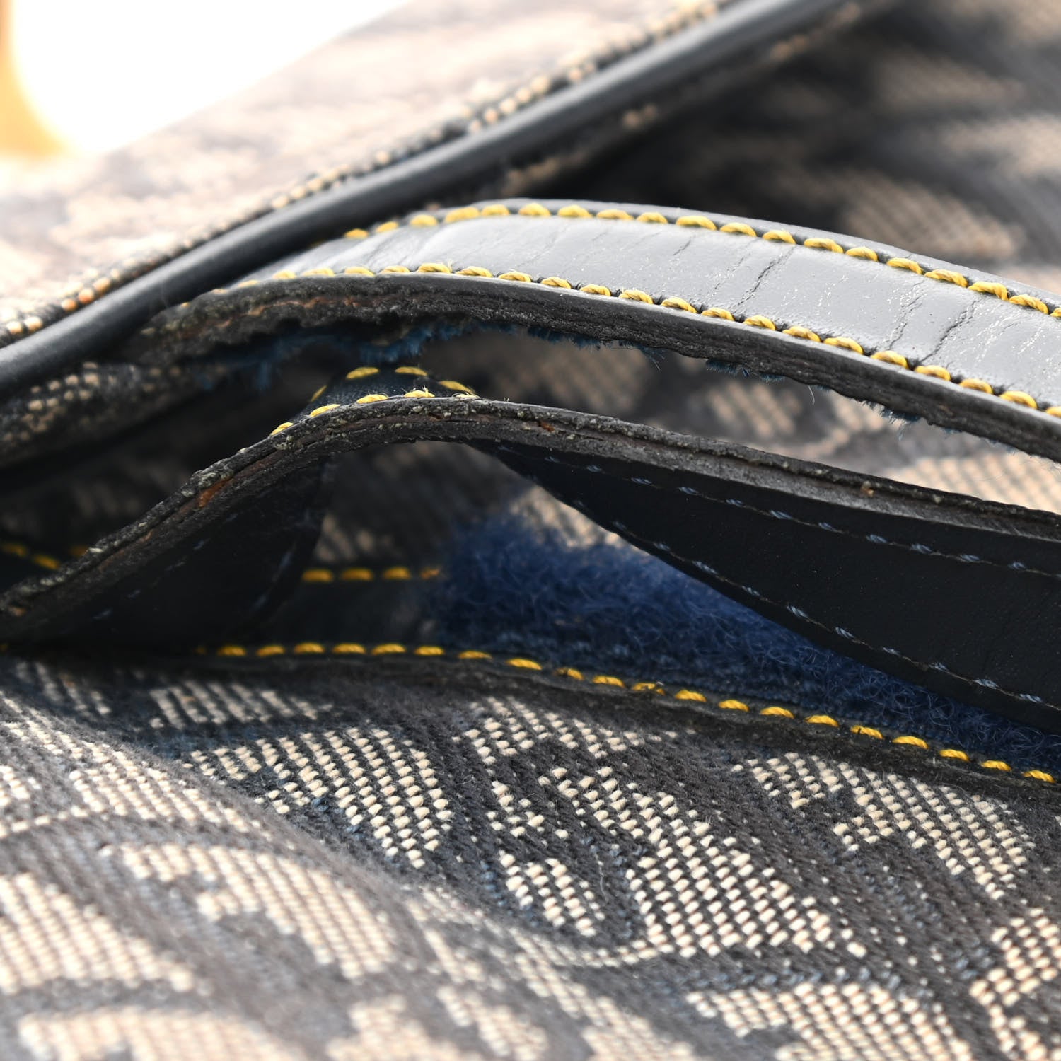 Christian Dior Monogram Saddle Bag Blue 13 of 16
