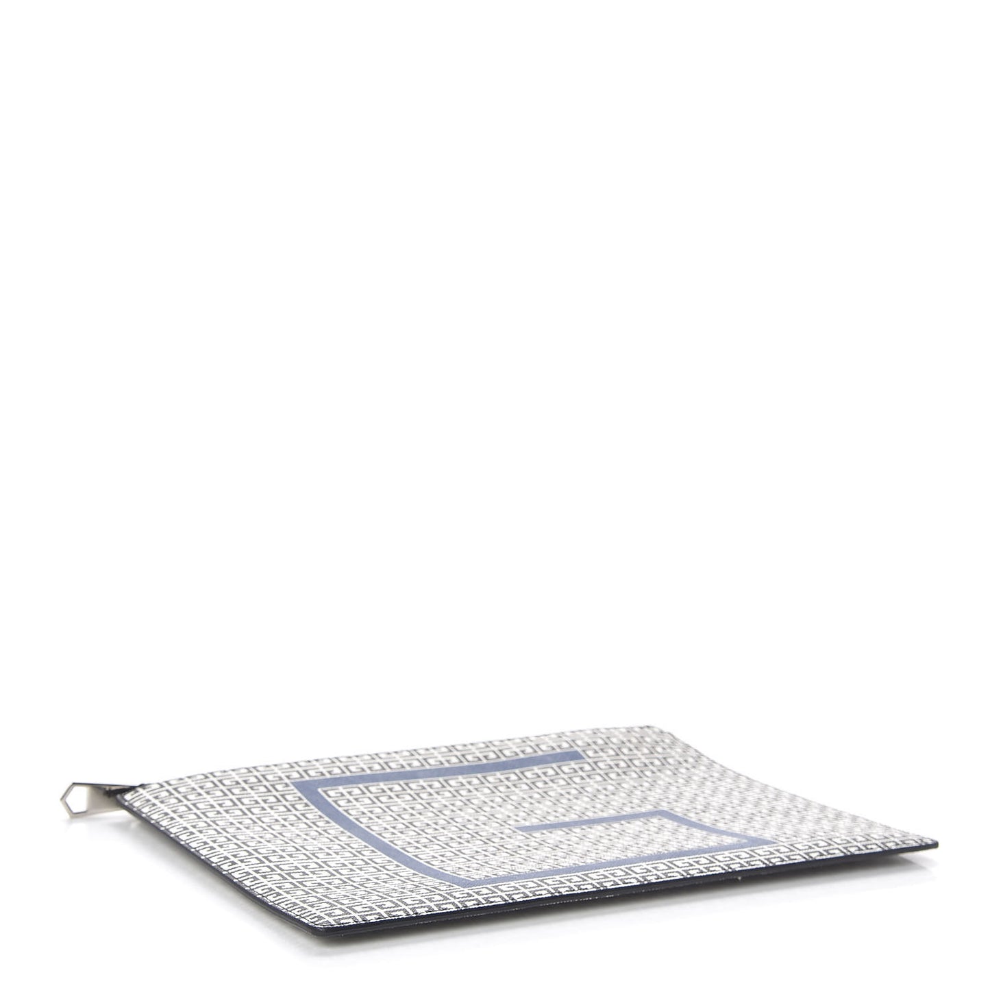 Coated Canvas Medium Iconic Print Zip Pouch Multicolor