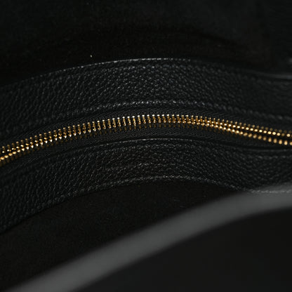 Celine Soft Grained Calfskin Small Belt Cabas Phantom Black 6 of 10