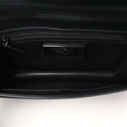Valentino Garavani Vitello Medium Glam Lock Rockstud Flap Black 5 of 8