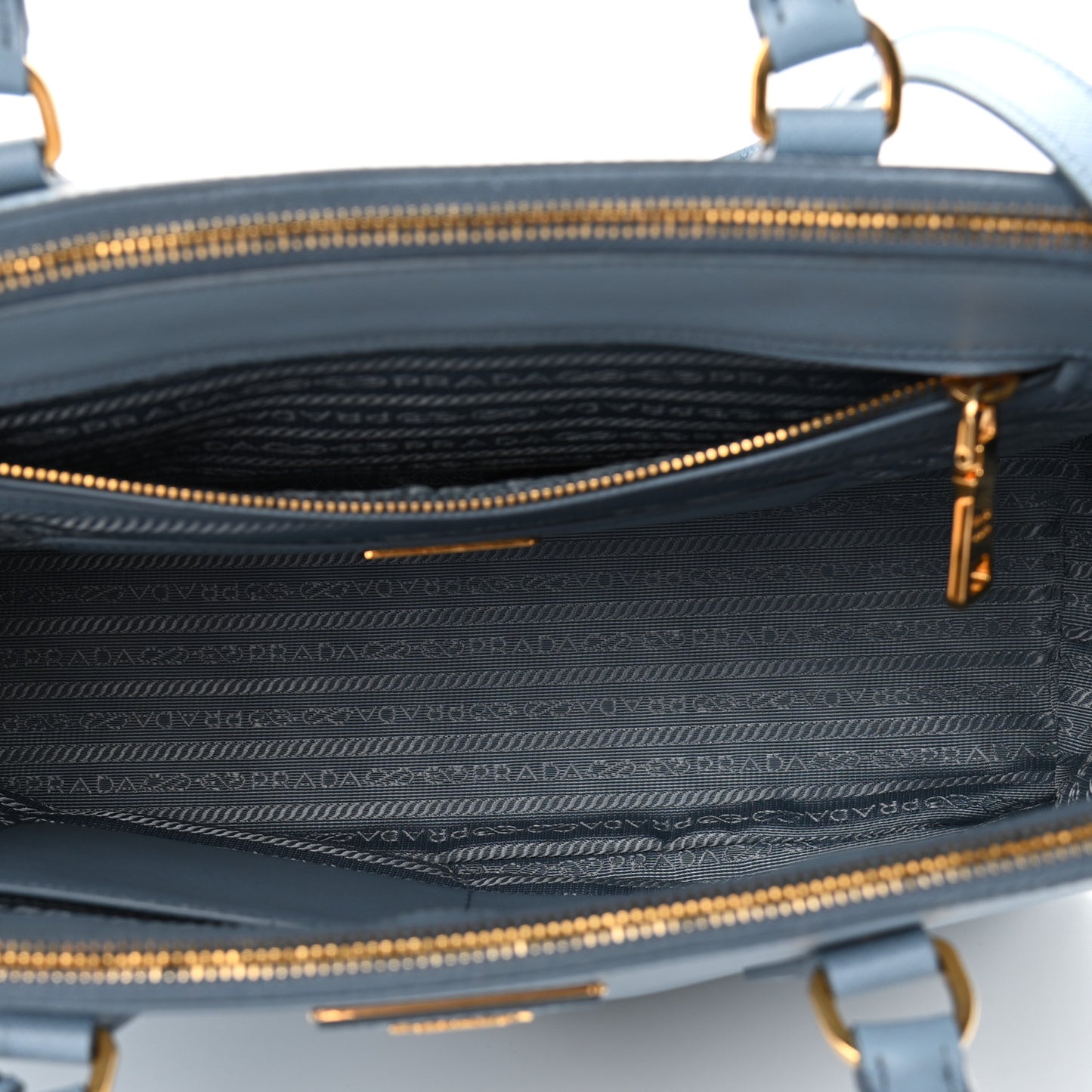 Saffiano Medium Galleria Double Zip Tote Astrale
