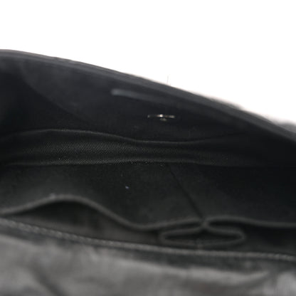 Chanel Lambskin Quilted East West Chain Around Flap Black 5 of 11