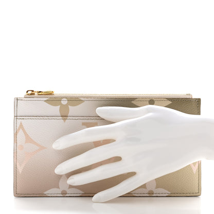 Louis Vuitton Monogram Giant Spring In The City Slim Purse Sunset Kaki 2 of 8