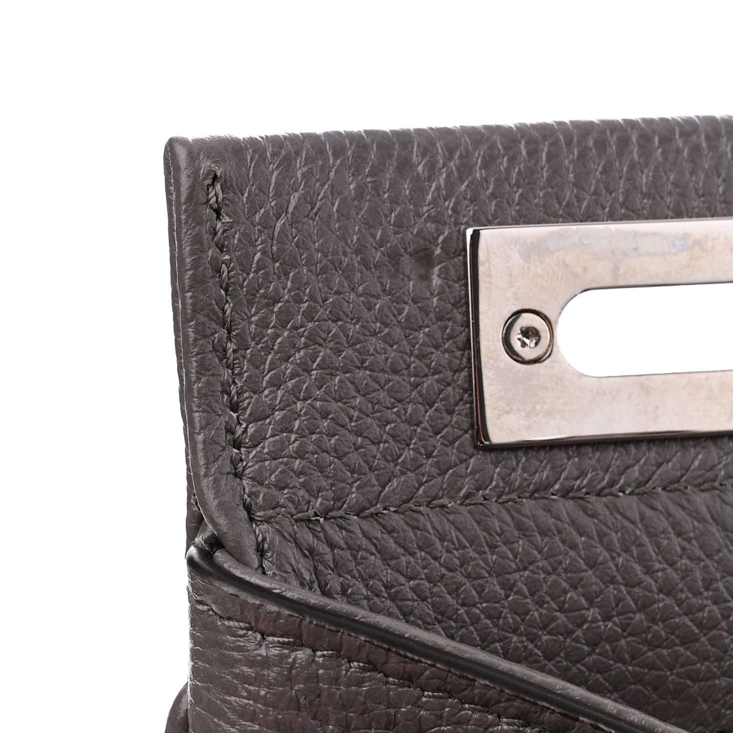 Gucci Grainy Calfskin Small Zumi Top Handle Bag Dusty Grey 14 of 16