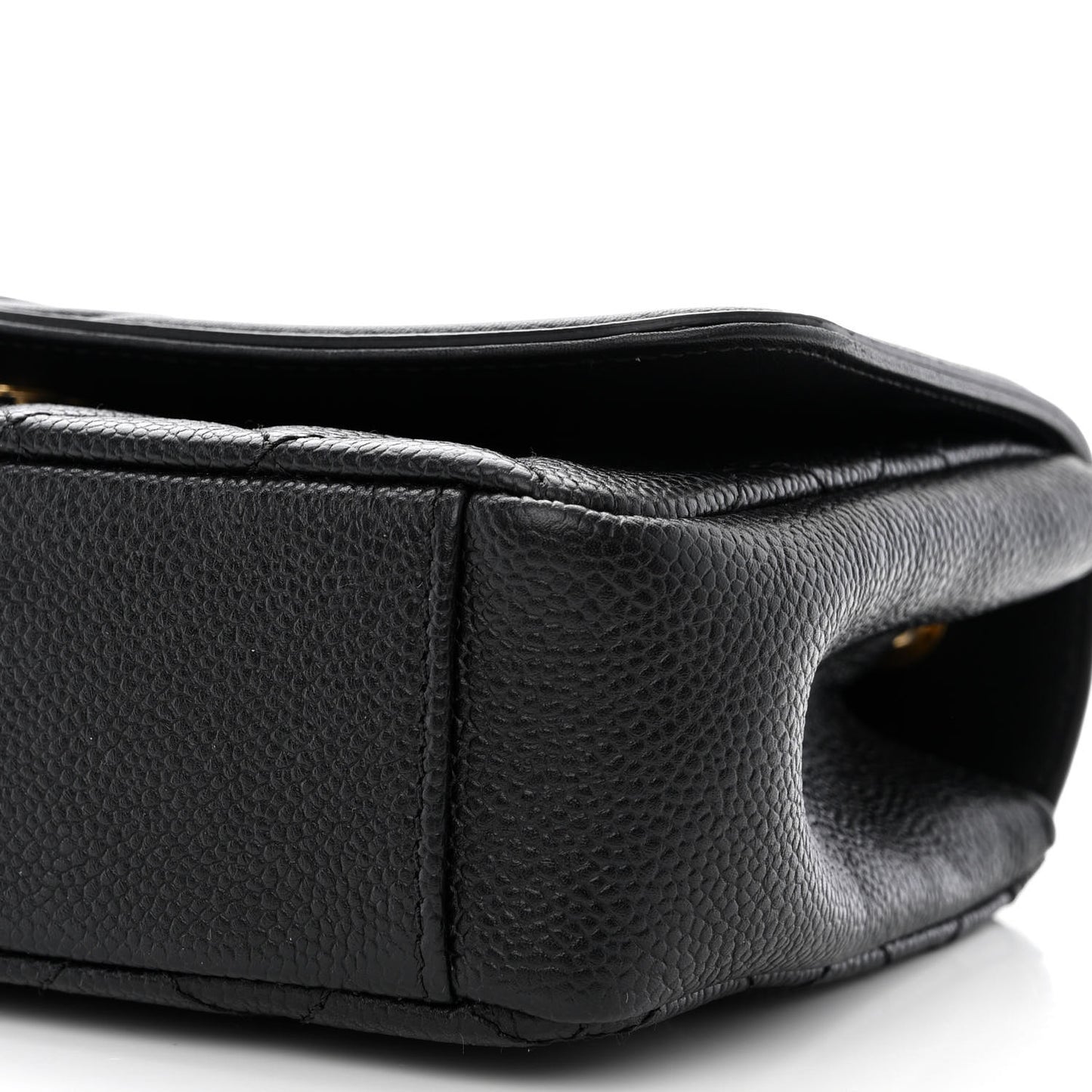 Caviar Quilted Small CC Filigree Flap Black