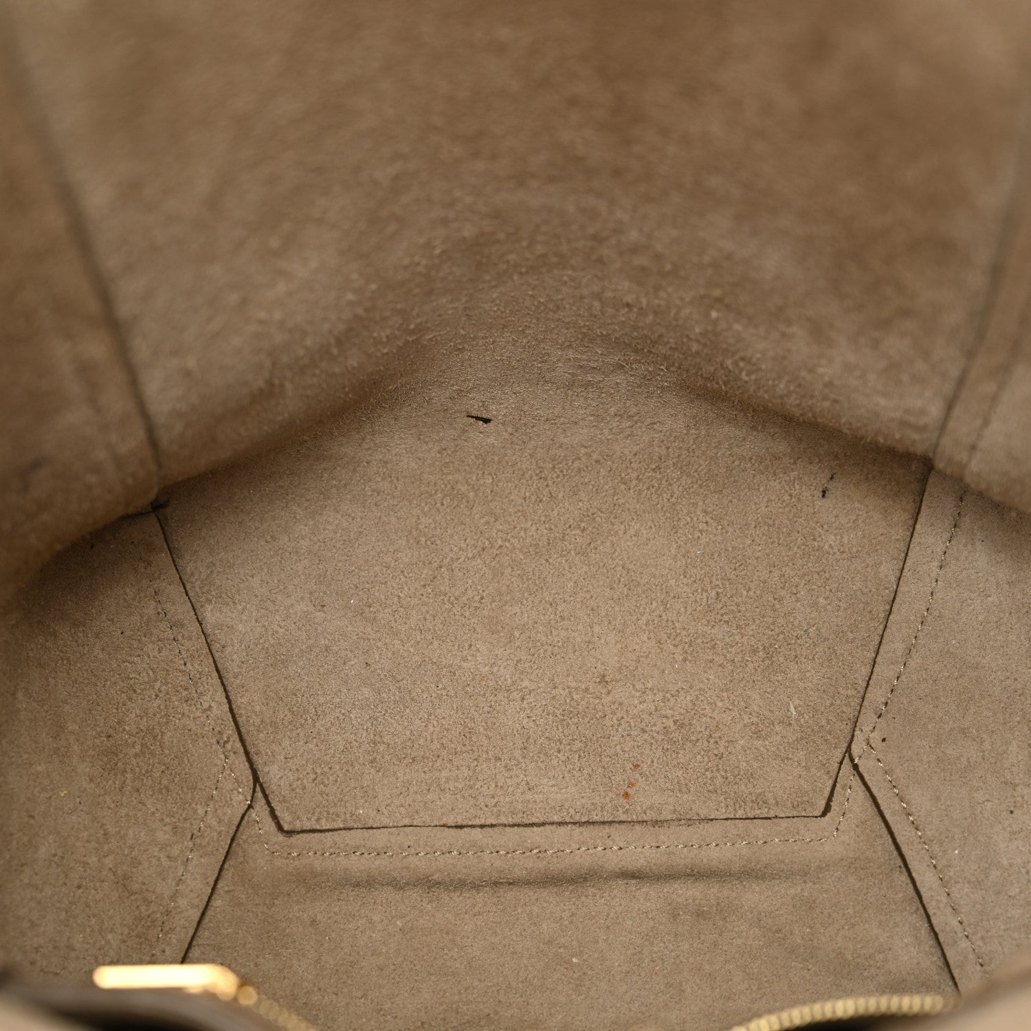Celine Soft Grained Calfskin Small Sangle Bucket Bag Taupe 11 of 14
