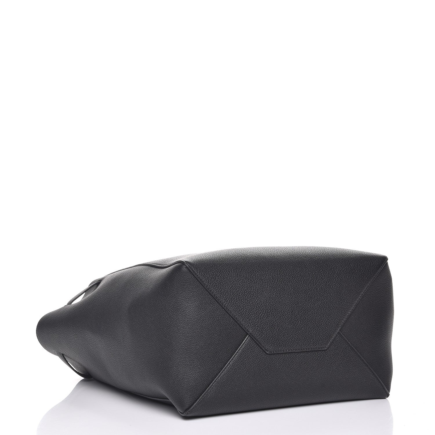 Celine Soft Grained Calfskin Small Belt Cabas Phantom Black 4 of 7