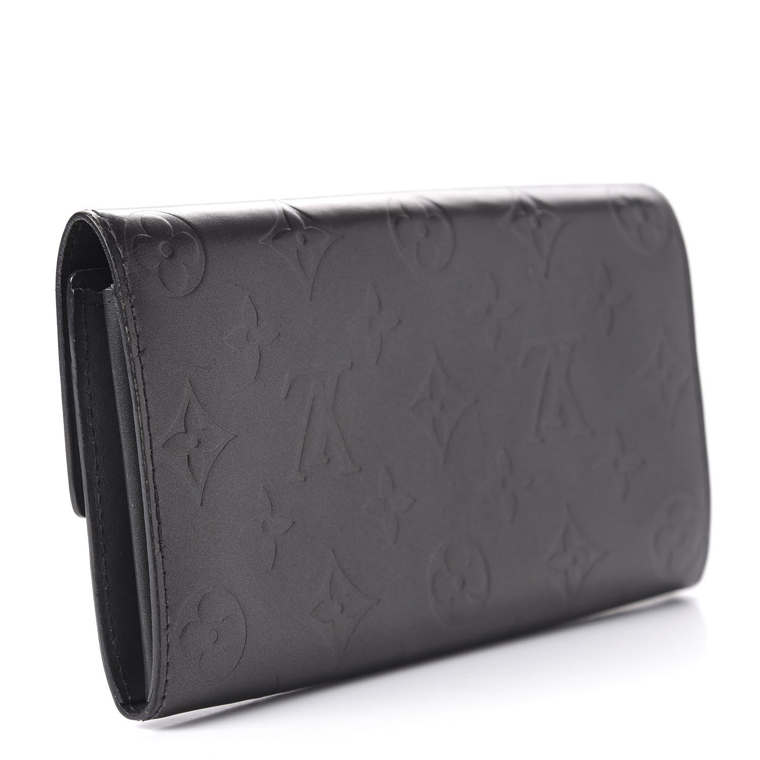 Louis Vuitton Mat Monogram Sarah Wallet Gris 3 of 10