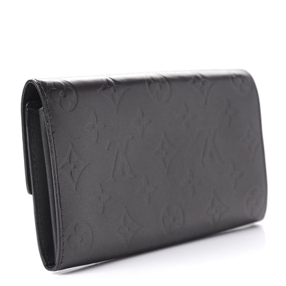 Louis Vuitton Mat Monogram Sarah Wallet Gris 3 of 10