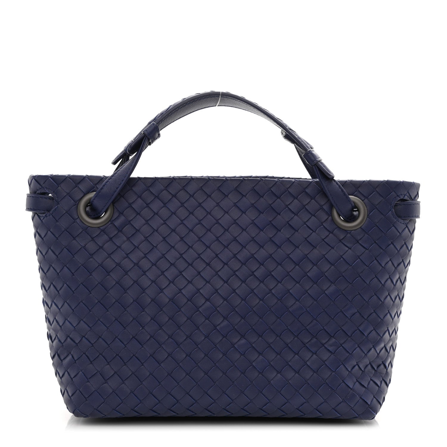 Bottega Veneta Nappa Intrecciato Bella Tote Navy 1 of 8