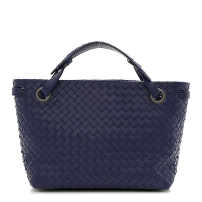 Bottega Veneta Nappa Intrecciato Small Bella Tote Navy 1 of 8