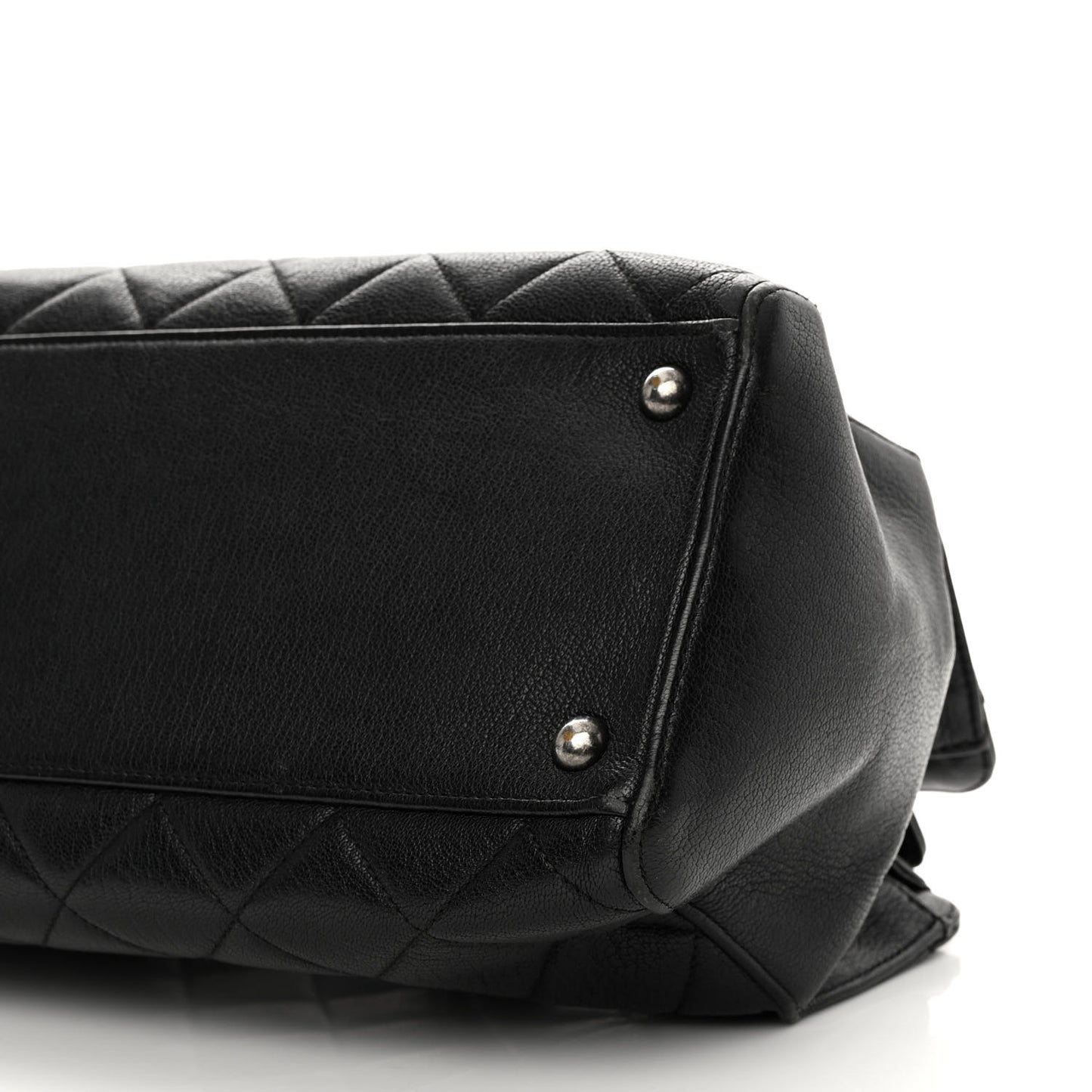 Goatskin Perfect Edge Tote Black