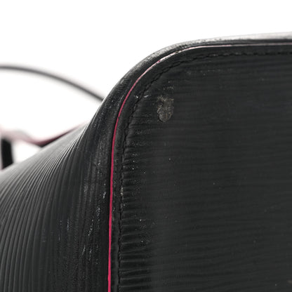 Louis Vuitton Epi Neverfull MM Black Hot Pink 15 of 16