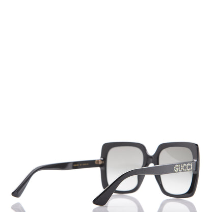 Gucci Crystal Square Frame GG Sunglasses GG0418S Black 4 of 7