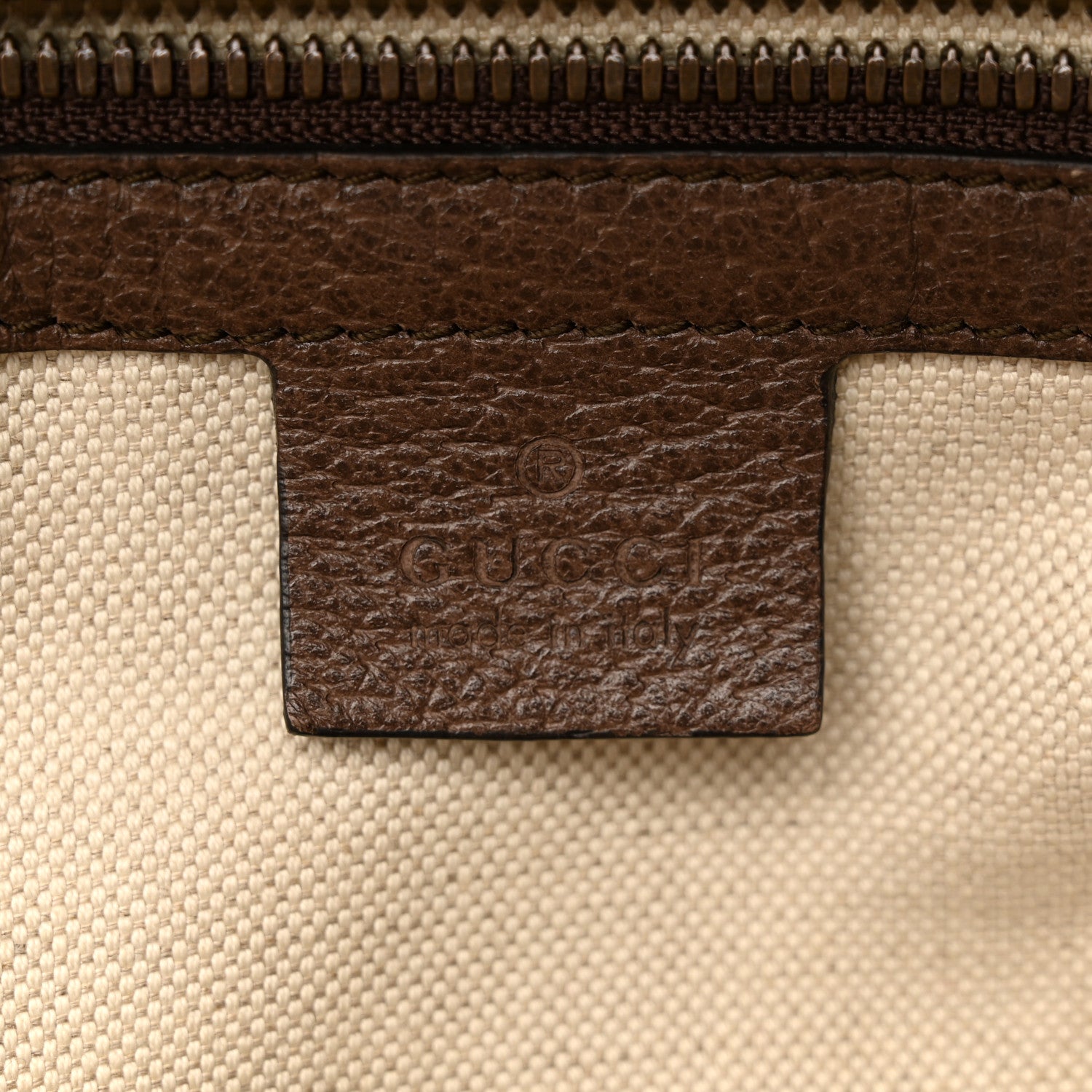 Gucci GG Supreme Monogram Calfskin Web Small Ophidia Day Backpack Beige Ebony New Acero 6 of 13