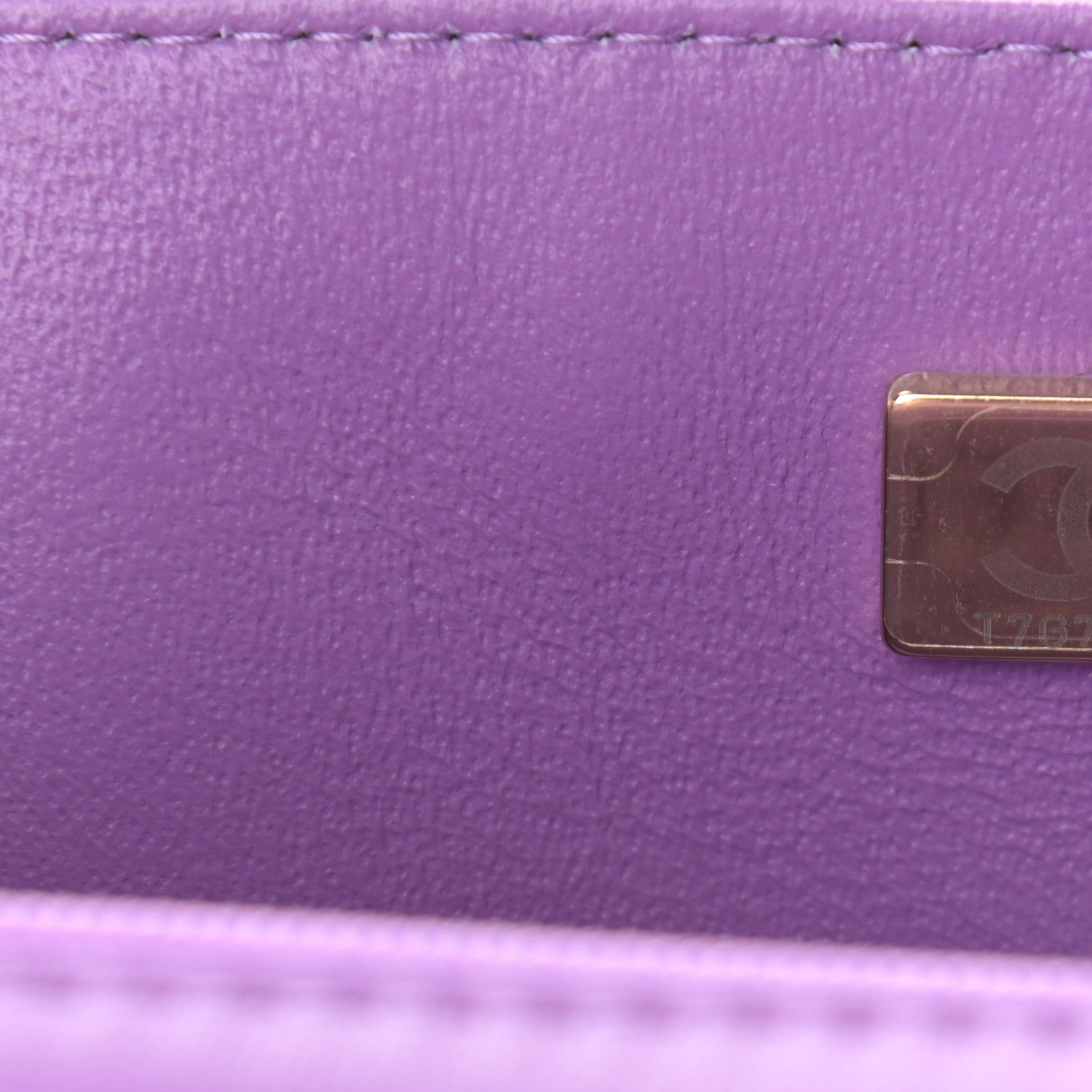 Chanel Lambskin Quilted Mini Rectangular Flap Purple 7 of 9