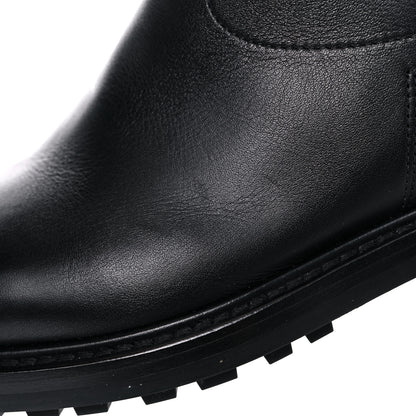 Christian Dior Calfskin Empreinte Ankle Boots 37 Black 9 of 10