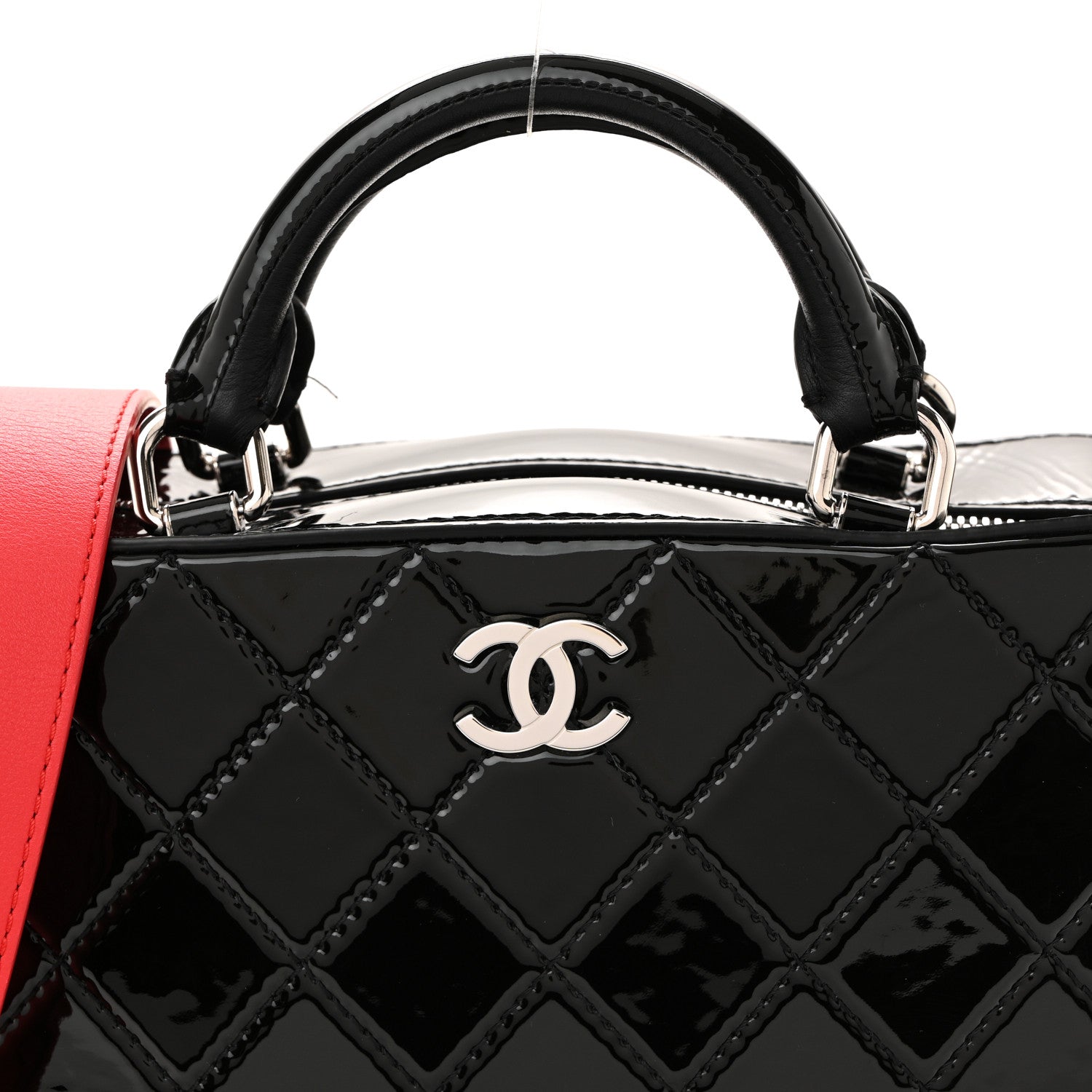 Chanel Patent Quilted Travel Kit Vanity Case Black 8 of 12