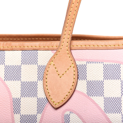 Louis Vuitton Damier Azur Tahitienne Neverfull MM 22 of 27