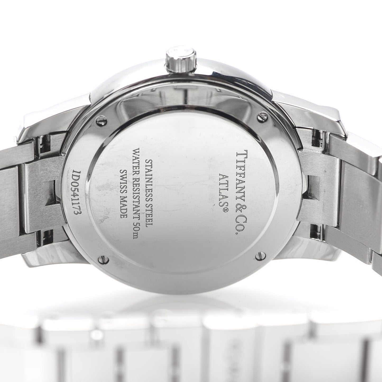 Stainless Steel 37mm Atlas 2-Hand Quartz Watch Black