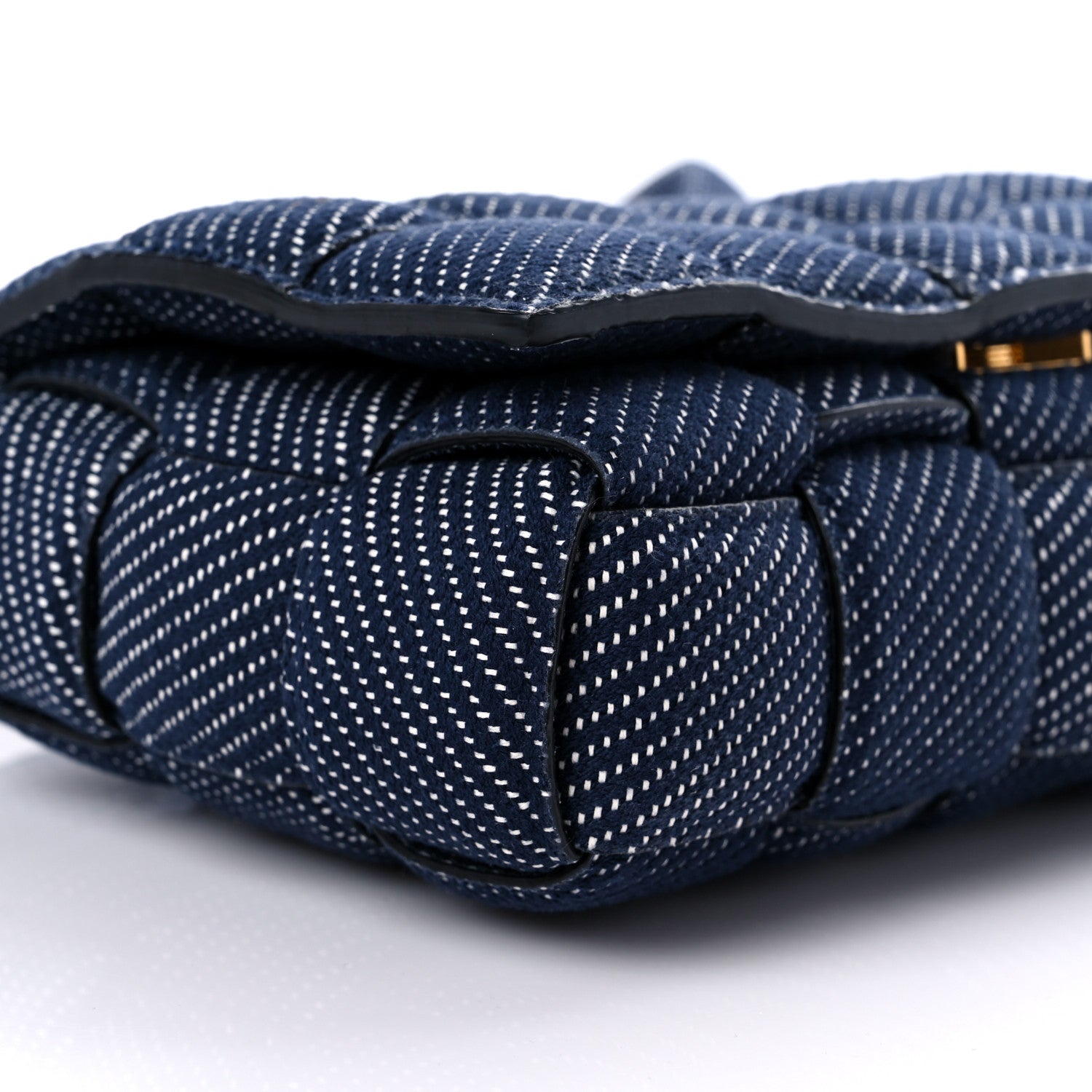 Bottega Veneta Denim Maxi Intrecciato Padded Cassette High Frequency Crossbody Bag Indigo 6 of 7
