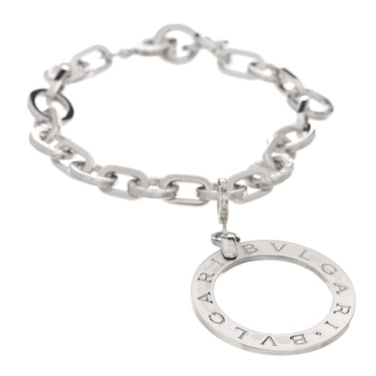 Bulgari Sterling Silver BVLGARI BVLGARI Link Charm Bracelet 1 of 3
