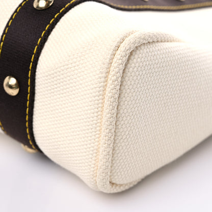 Louis Vuitton Toile Antigua Cabas MM Tote White 8 of 10