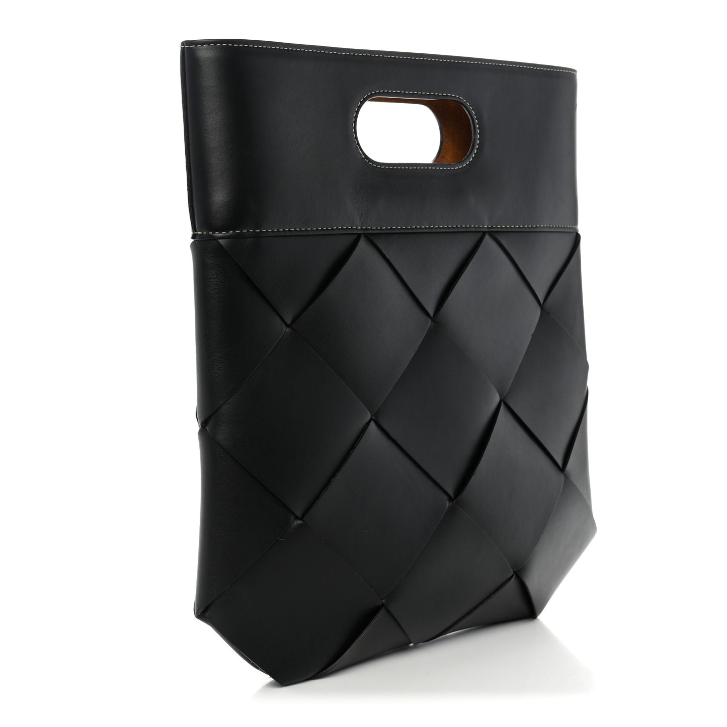 French Calfskin Small Slip Tote Black
