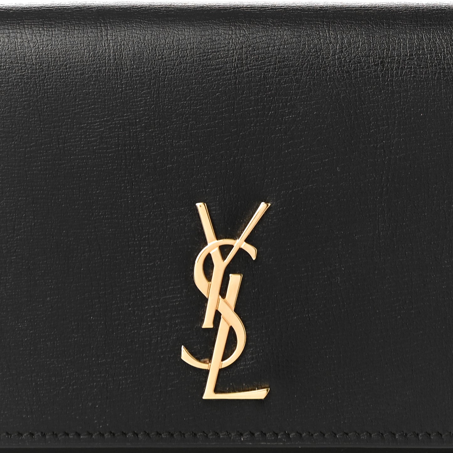 Smooth Calfskin Monogram Phone Holder Crossbody Black