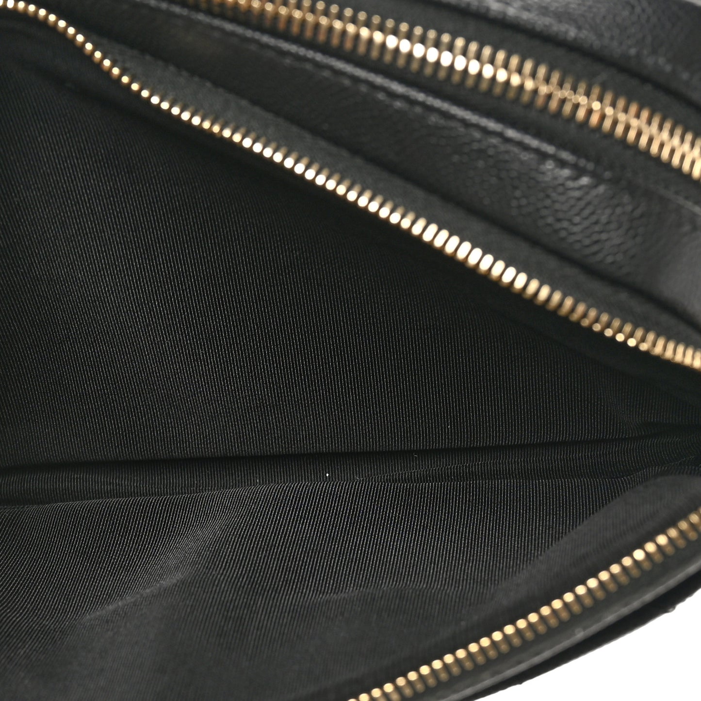 Caviar Quilted Waist Bag With Pouch Black
