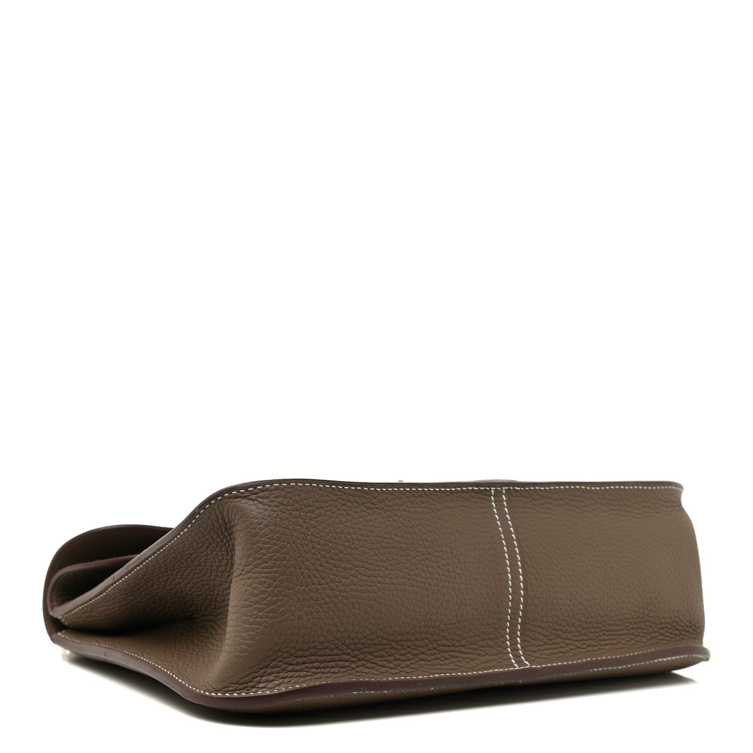 Hermes Taurillon Clemence Halzan 31 GM Etoupe 4 of 9