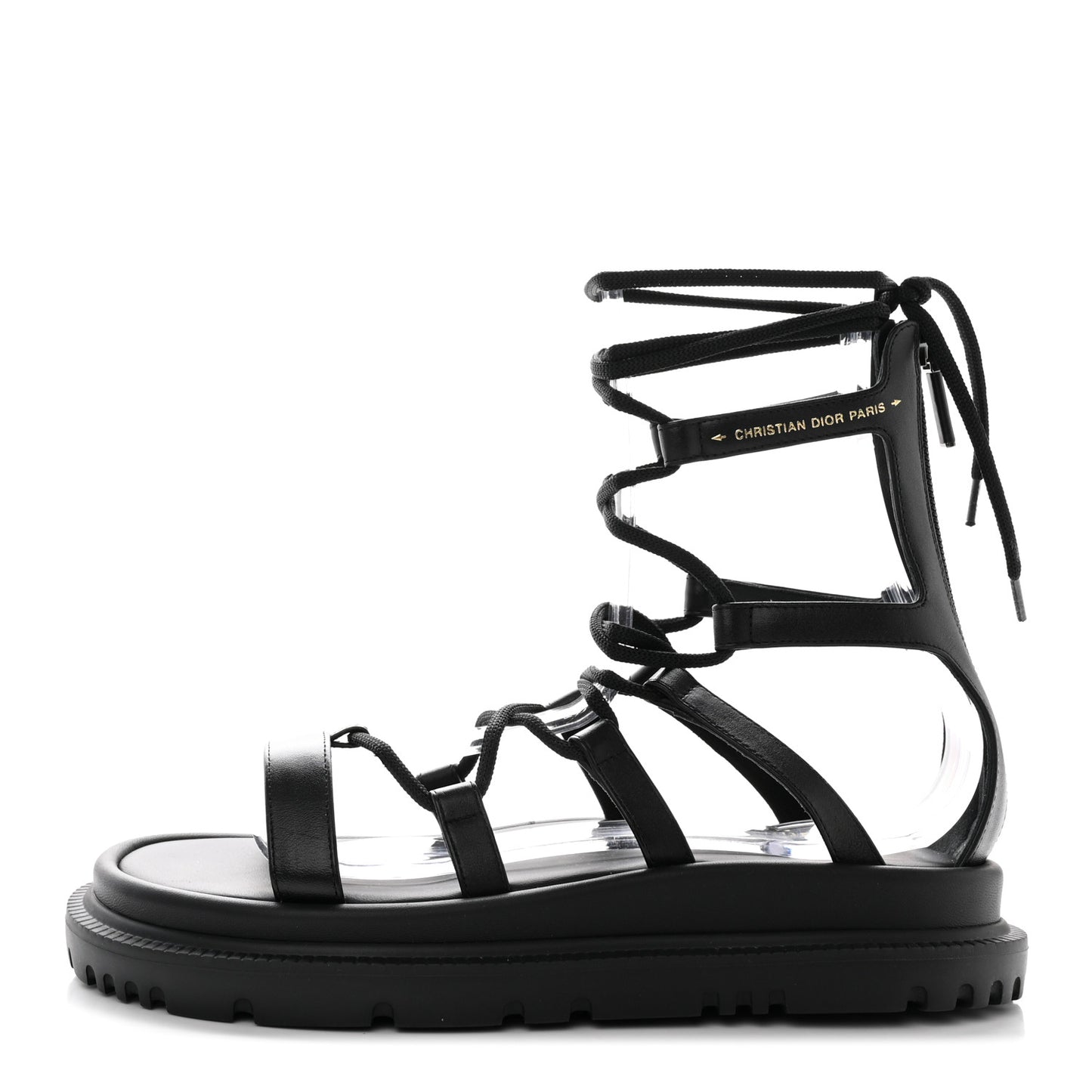 Calfskin Abbesse Sandal 37 Black