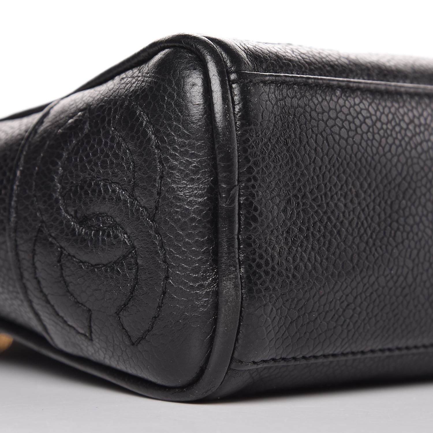 Chanel Caviar CC Shoulder Bag Black 9 of 10