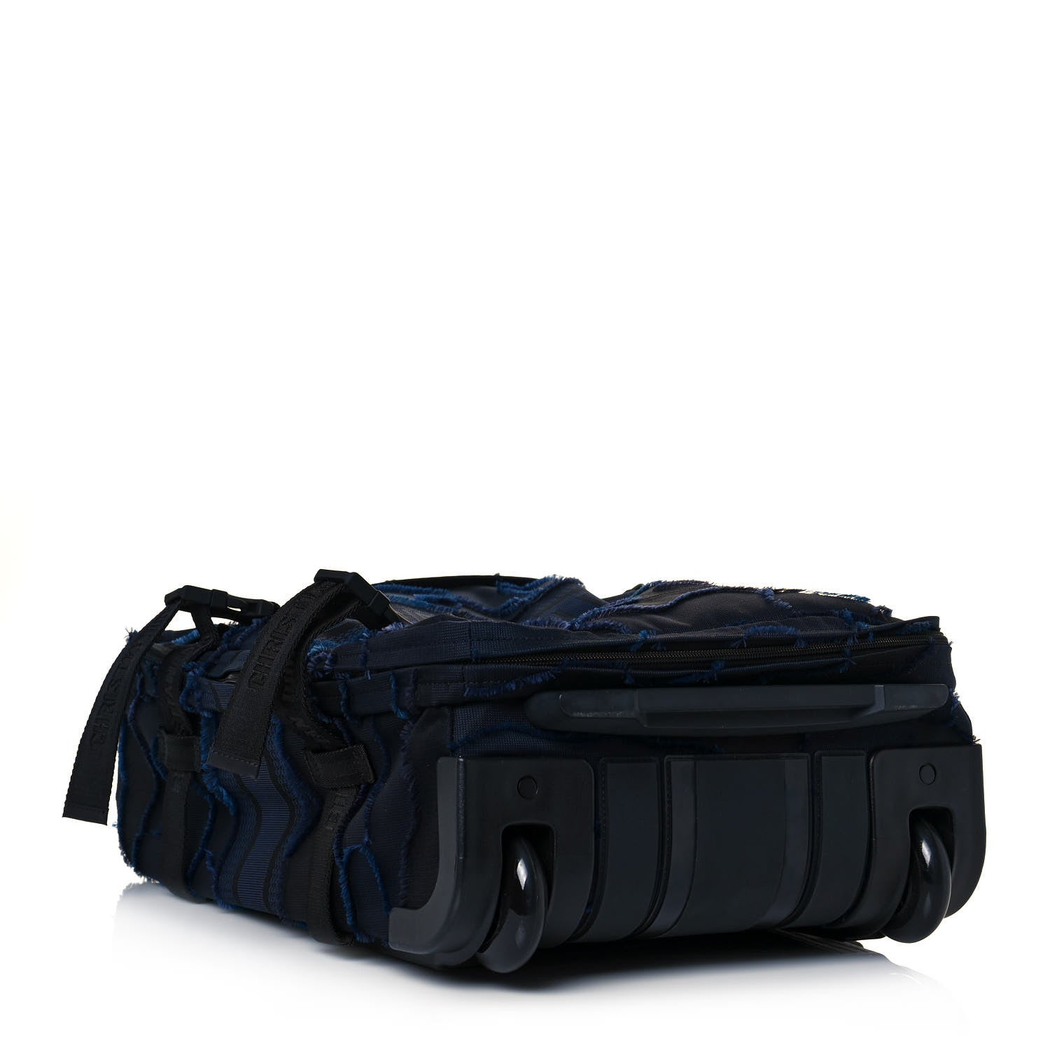 Christian Dior Canvas Embroidered Camouflage Diorcamp Luggage Carry On Navy 4 of 17