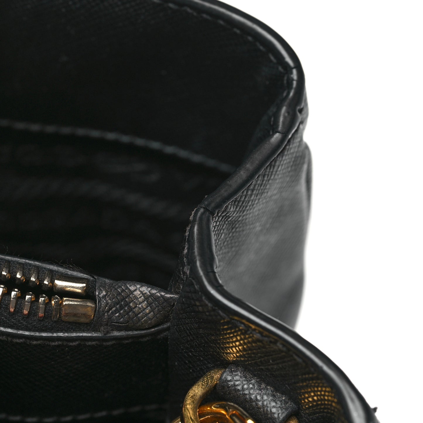 Saffiano Lux Medium Tote Black