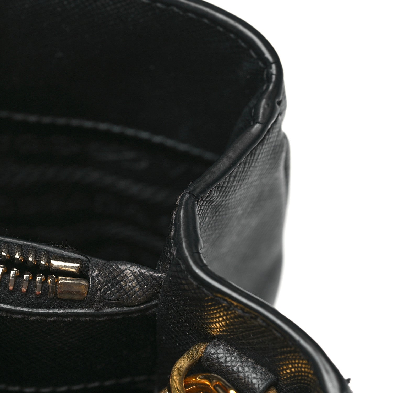 Prada Saffiano Lux Medium Tote Black 8 of 10
