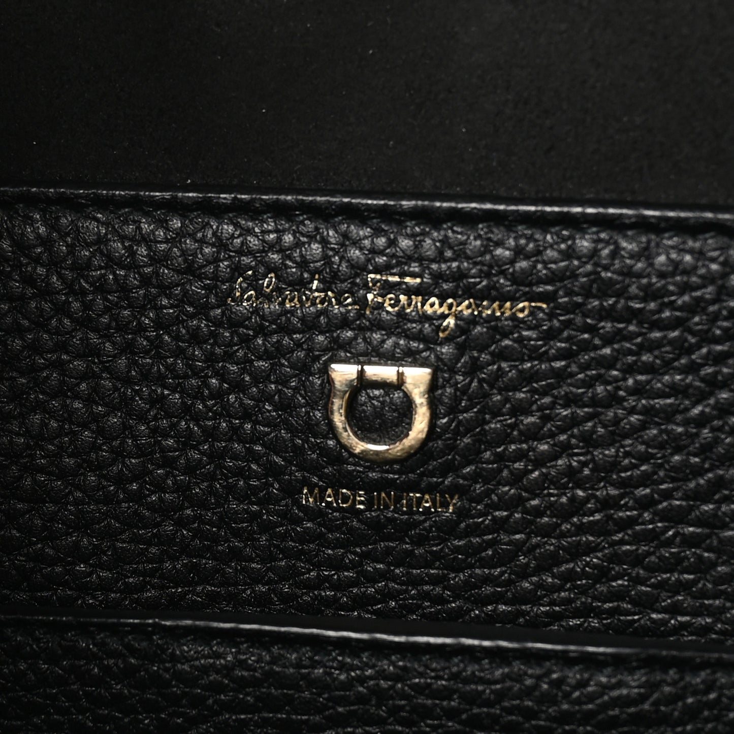 Calfskin Reverse Hobo Black