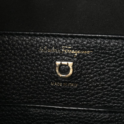 Salvatore Ferragamo Calfskin Reverse Hobo Black 6 of 10