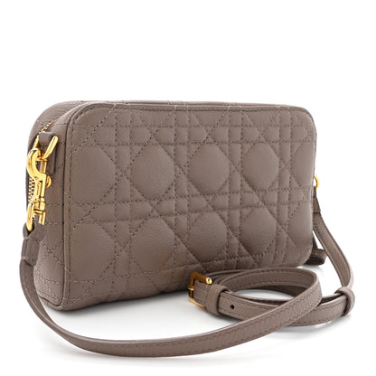 Christian Dior Supple Calfskin Caro Double Pouch Warm Taupe 3 of 16