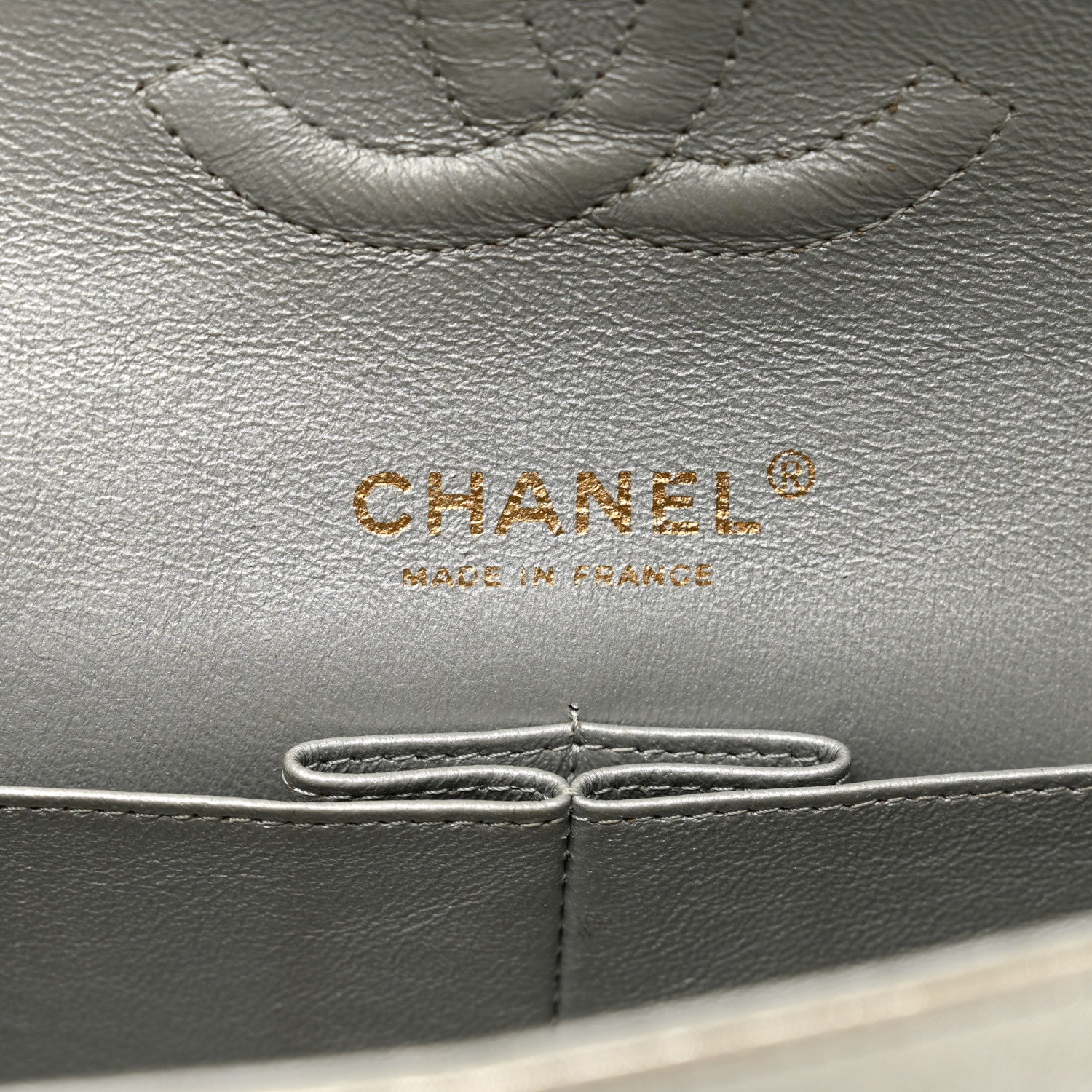Chanel Iridescent Calfskin Quilted Medium Double Flap Silver 6 of 12