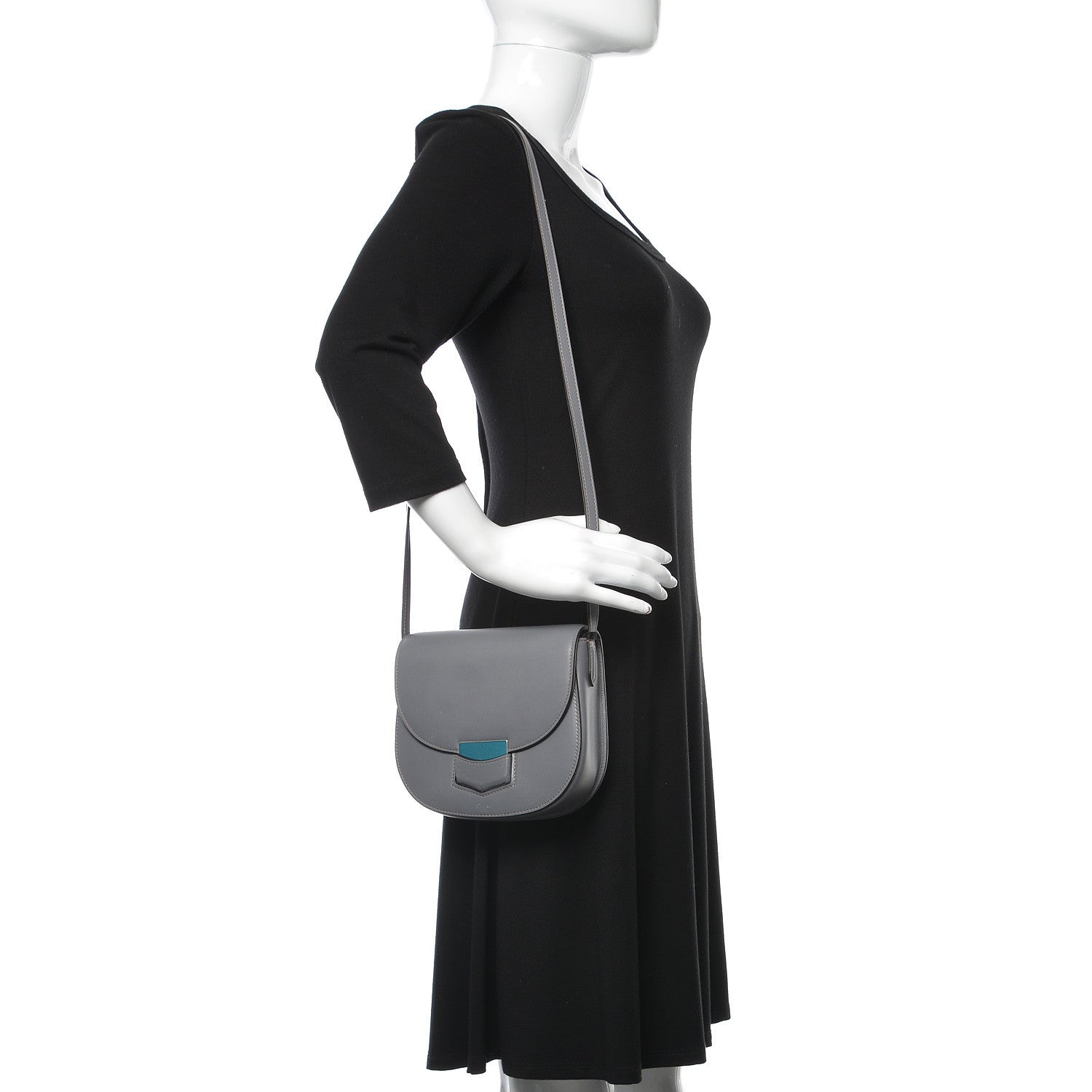 Celine Supersoft Calfskin Small Trotteur Storm 2 of 9