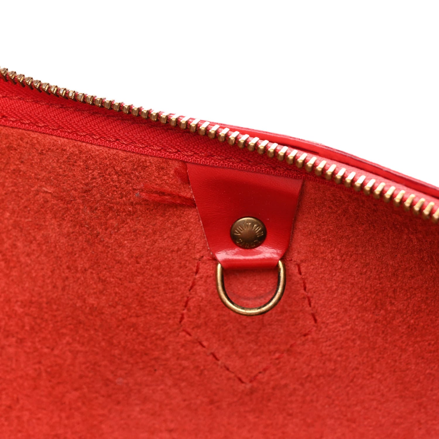 Louis Vuitton Epi Speedy 35 Castillan Red 14 of 15