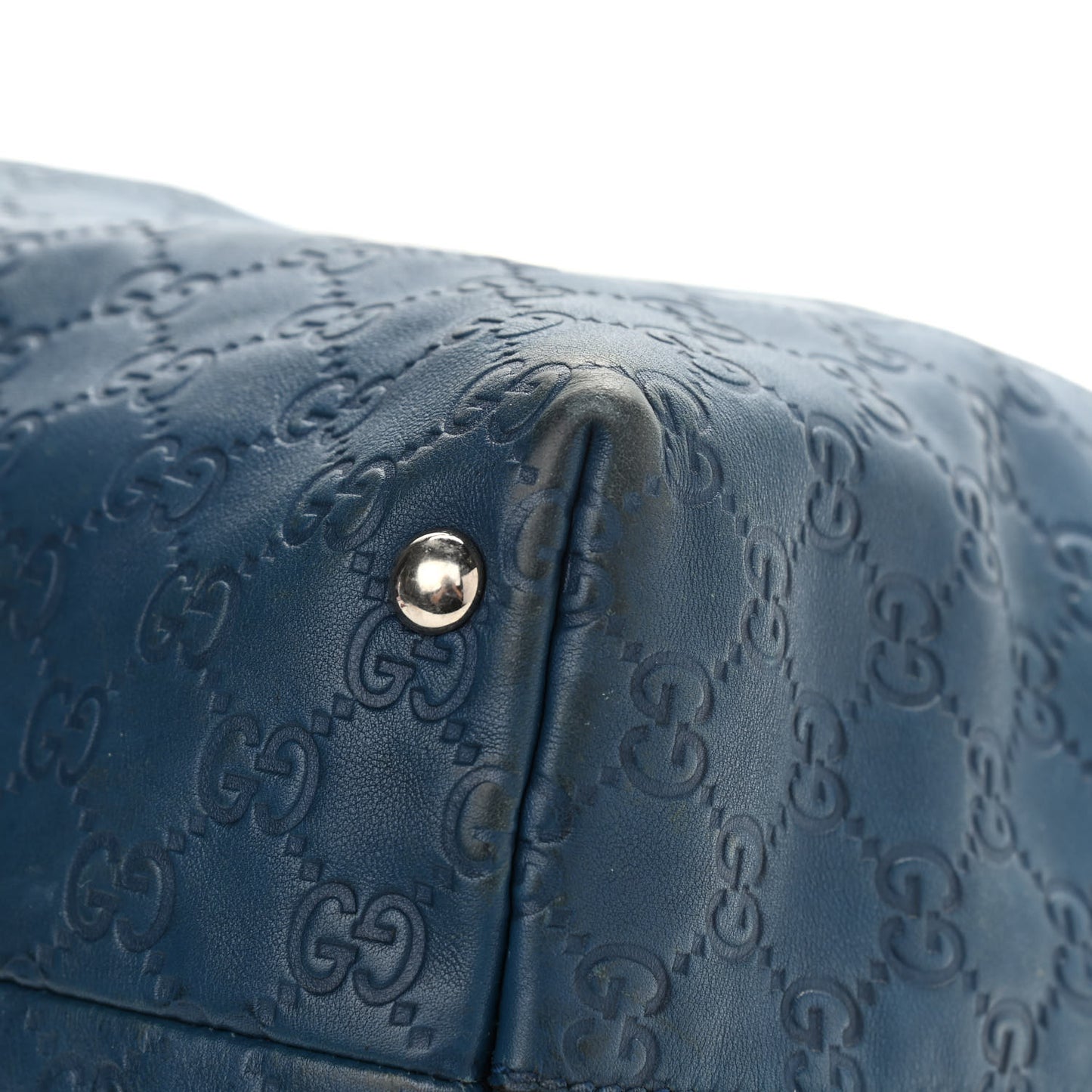 Guccissima Medium Icon Bit Tote Blue