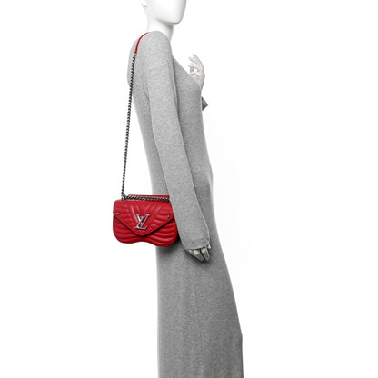 Louis Vuitton Calfskin New Wave Chain PM Scarlet Scarlet 2 of 10