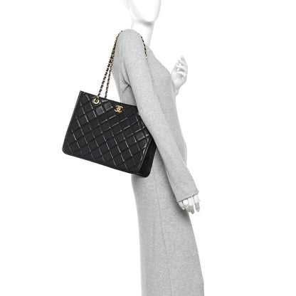 Chanel Caviar Quilted Sweet Classic Shopping Tote Black 2 of 10