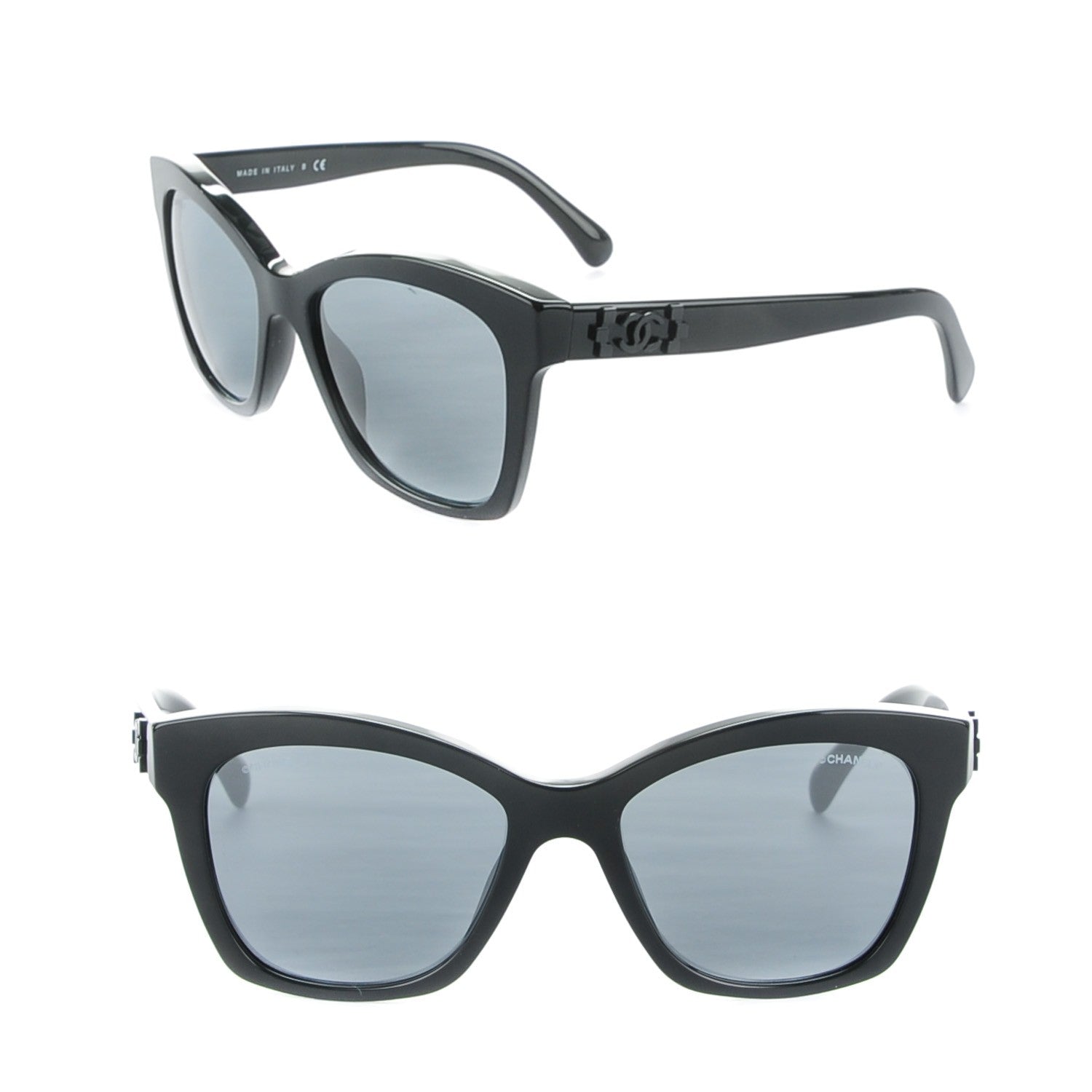 Chanel CC Butterfly Signature Sunglasses 5313 Black 1 of 4