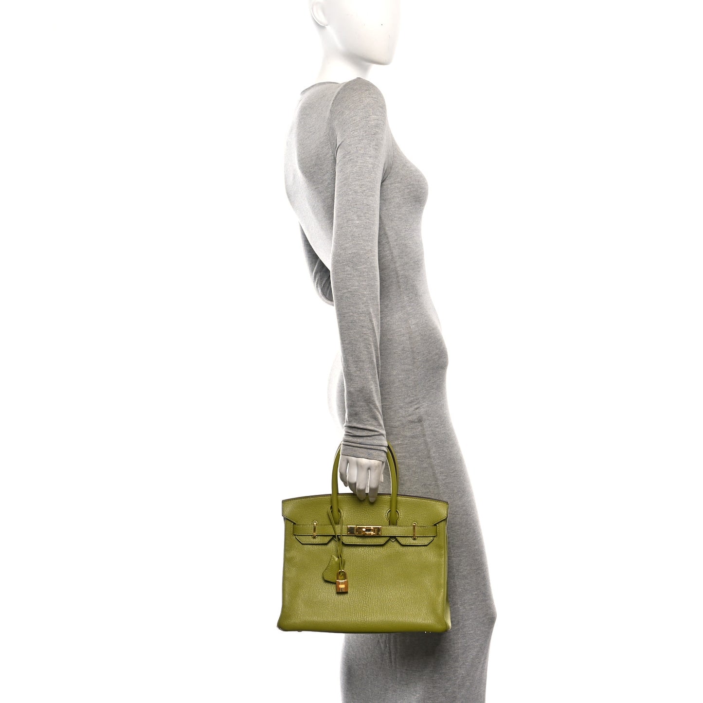 Chevre Mysore Birkin 30 Vert Anis