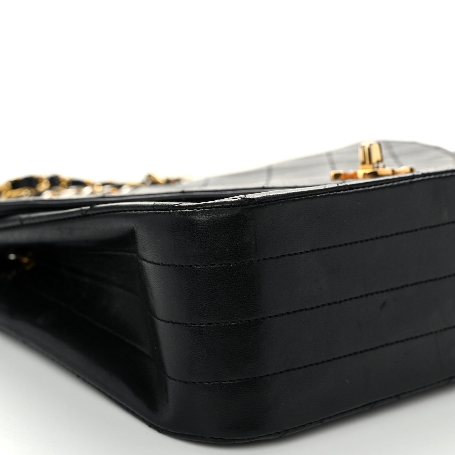 Chanel Lambskin Quilted Small Single Flap Black 10 of 11