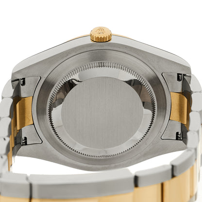 Rolex Stainless Steel 18K Yellow Gold 41mm Oyster Perpetual Datejust II Watch Slate 116333 4 of 5