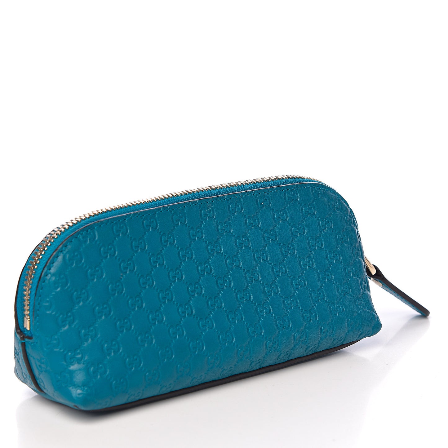 Soft Microguccissima Pouch Cosmetic Case Deep Cobalt